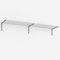 Wandgarderobe Edelstahl 120 cm breit, mit 4 Kleiderstangen - PHOS Design