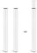 DHOUSE 2-Pack Adjustable Breakfast Bar Legs, Modern Style Metal Folding DIY 60mm Diameter Worktop Legs for Furniture: Dining, Coffee, Bar Tables (White)