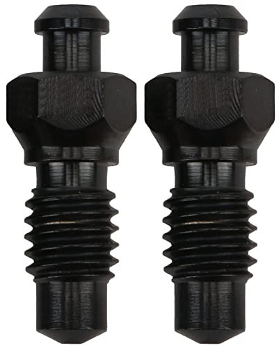 2 Stück Entlüftungsschraube M6 Hohlschraube Bremssattel Entlüfterschraube Titanlegierung Auspuffschrauben für XT XTR SLX, Schwarz