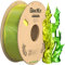 GratKit Dual Color Silk PLA Filament 1,75mm 1kg Spule, Zweifarbiges 3D-Drucker Filament mit +/-0,03mm Präzision, Einfach zu drucken, Gelb Und Grün