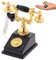 Vepoty Mini Vintage Telefon Miniatur Telefonmodell Simuliertes Telefon Spielzeug Haus Zubehör Home Desk Dekoration