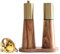 Gold Salt Shaker and Pepper Grinder Set,Stainless Steel Manual Salt Shaker and Pepper Mill,Adjustable Thickness,Suitable For Kitchen,Barbecue,Picnic,2 Packs