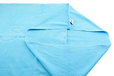 Sensepura Wedeltuch für Sauna | Frottee in türkis 90 x 65 cm für effektvolle Wedeltechniken, Saunazubehör für Aufgussmeister