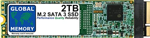 GLOBAL MEMORY 2TB M.2 NGFF SATA 3 SOLID STATE DRIVE (SSD) FOR MACBOOK PRO (15 MID 2012-13 LATE 2012-13/15 EARLY 2013)