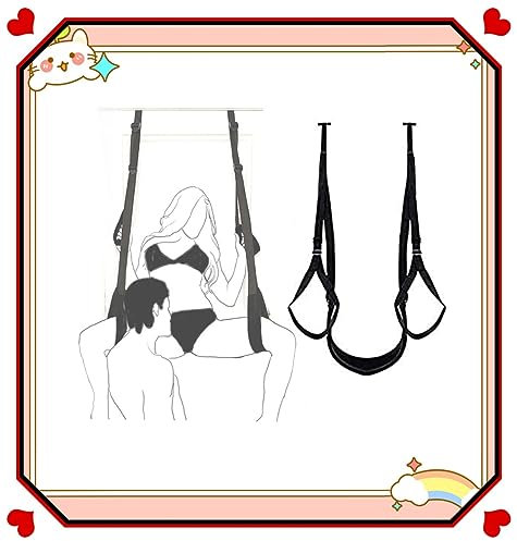 ̶𝙨̶𝙚̶𝙭̶ ̶𝙩̶𝙤̶𝙮̶ ̶ Pelle Pesantemente Imbottita Con Sedile, Altezza Regolabile, Imbracatura Per Coppia Per Porta, Giocattoli Yoga Premium Per Uomini E Donne
