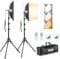 Torjim Softbox Photography Lighting Kit, 16 x 16 Inch Professional Softbox Lighting Kit with 85W LED Bulbs, 3000-7500K, Studio Lights for Photography/Recording