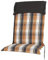 Auflage Hochlehner Georgia 90823-450 orange-weiß-anthrazit kariert 119x53x8 cm mit Reißverschluss Sun Garden