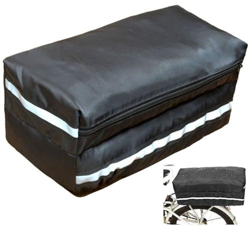 Hrippy Electric Bike Rear Lithium Battery Box Rain-proof Cover Battery Cover Waterproof Bag Battery Protective Cover for Electric Bicycle