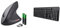 Trust Verto Ratón Vertical, Ratón Ergonómico Inalámbrico 800/1200/1600 dpi, 2.4GHz, Microrreceptor & ODY II Teclado Inalámbrico Silencioso QWERTY Español, Teclas de Perfil Bajo