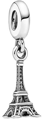 Feitery Tour de Paris, France Charms Voyageant et Perles pour Femme Charm Compatible avec les Bracelets et Colliers Pandora