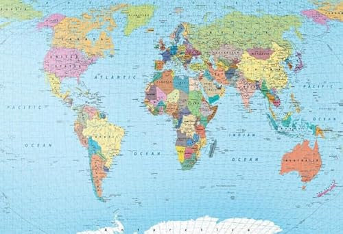 RUIYANMQ 1000 Teile Karte Der Welt Poster Puzzle Spaß Spiel Spielzeug Lernspiel Für Erwachsene Qz581Yk