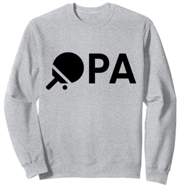 Opa Tischtennis Outfit - Zum Tischtennis Spielen Großvater Sweatshirt