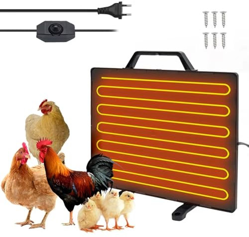 Heizungen für HüHnerstäLle, 145w HüHnerstallheizung, Kükenheizplatte, Küken Wärmeplatte, Energiesparendes Design, Einstellbare Temperatur, für Bauernhöfe, HüHnerstäLle, EntenstäLle