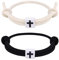 2pcs Braided Cross Bracelet for Men, Adjustable Christian Religious Bracelet Jesus Cross Rope with Knot Handmade String Gift for Men Women