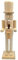 Wooden Christmas Nutcracker Soldier 38cm Unpainted Blank Nutcracker Soldier Nutcracker Blank Nutcracker Figure Ornament
