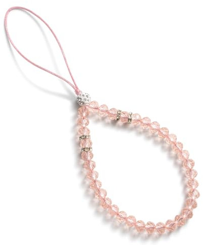 CHUQING Handykette Rosa Perlen Kurz Handyband Phone Lanyard Handschlaufe Handy Perlenkette Anhänger Kette Handgelenk