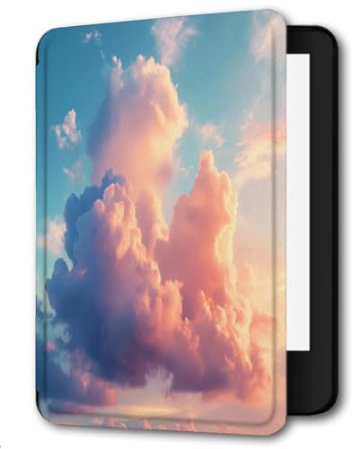 Case Compatible for 6 Kindle Paperwhite 5th/6th/7th Generation 2012/2013/2015,Lightweight Slim Soft PU Case Cover Skin for Paperwhite 5 6 7 Gen,Dreamy Clouds