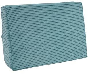 Pillows24 Palettenkissen Seitenkissen 60x40 aus Cord, Abnehmbarer Bezug | Palettenauflage für Europaletten 120x80, abnehmbarer Bezug, Weiche Palettensofa, Haus, Garten, Balkon, Made in EU, Türkis