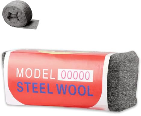 Laine D'acier, 1 Pièces 100g 00000 Laine D'acier, Polissage de Tampons de Laineux en Acier, Outil de Laineux en Acier Facile à Nettoyage, pour le Nettoyage des Planchers en Caoutchouc Dur