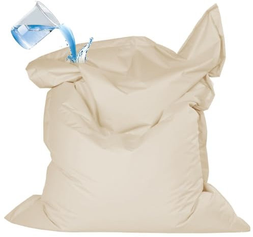 Schwimmender Sitzsack For Den Pool, Ohne Füllmaterial – Wasserdicht, For Den Innen- Und Außenbereich, Bequemer Großer Sitzsack, Groß, Rechteckig, Bezug For Schwimmende Sitzsäcke Im Schwimmbecken(Beige