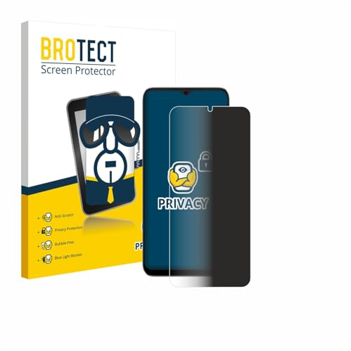 BROTECT Blickschutzfolie für Doogee Note 56X | Anti-Spy Displayschutz Made in Germany Smartphones und Handys Privacy Screen Protector Blaulichtfilter Klare Folie