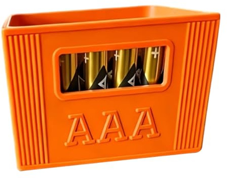 YANPINGJIA Batterie Aufbewahrungsbox, Bierkisten Organizer mit stapelbarem Design, zur stapelbaren Aufbewahrung von 20 2A oder 30 3A Batterien
