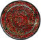Simandra Bowl Audio Shell Mosaic Glass Bowl Shell Decorative Glass Mosaic Brick Glass Mosaic Handmade Decoration-Bowl Round Mirror XXL red