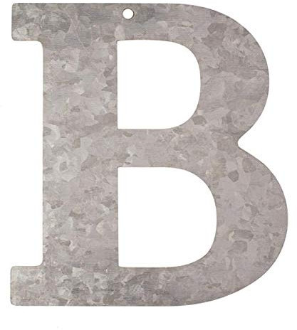 Metall Buchstabe B, verzinkt Höhe 12 cm Alphabet - Initialien