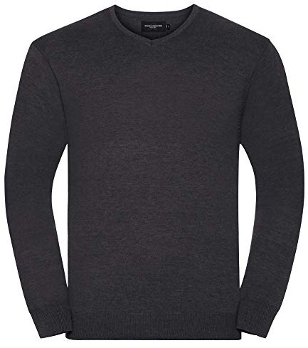 Russell Collection - Pullover à col en V - Homme (4XL) (Gris foncé marne)