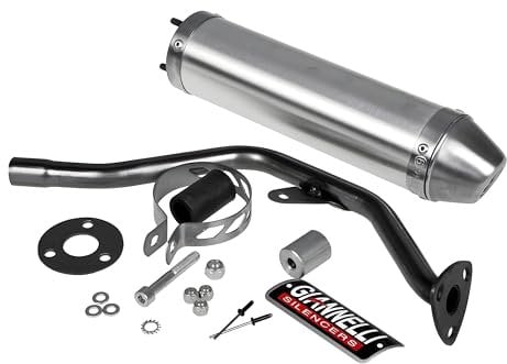 Auspuffanlage Giannelli Endtopf Aluminium mit ABE für Malaguti/MBK/Yamaha