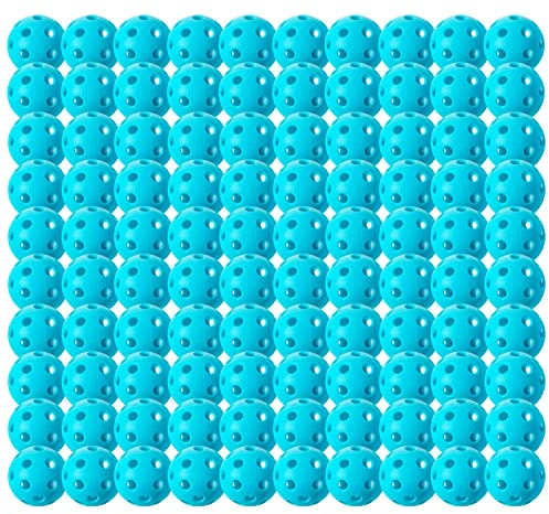 Franklin Sports Balles de Pickleball d'Intérieur x-26 en Vrac - Balles de Pickleball de Tournoi Approuvées par l'USA Pickleball (USAPA) - Lot de 100 Balles - Bleu