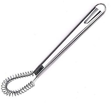 Batidor en Espiral de Acero Inoxidable – Cuchara mágica – Batidor con Mecha en Espiral Profesional Mini-Varilla Antiadherente