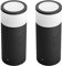 Philips Hue – Calla Outdoor Sockelleuchte, 2er-Pack, Schwarz, 1x8W, 24V