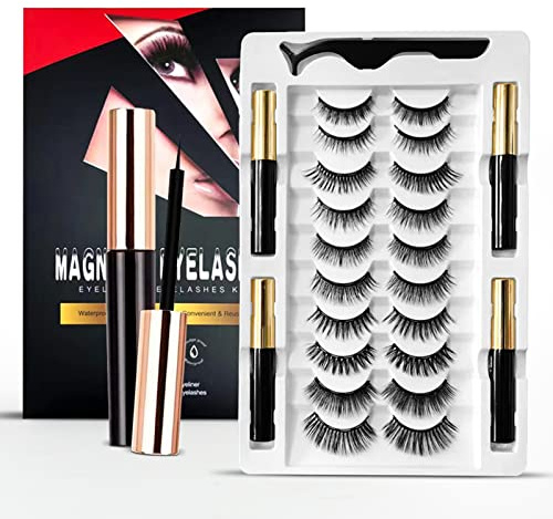 Magnetische Wimpern Enthält 10 Paar wiederverwendbare