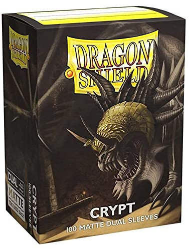 10 Packs Dragon Shield Dual Matte Crypt Standard Size 100 ct Card Sleeves Display Case