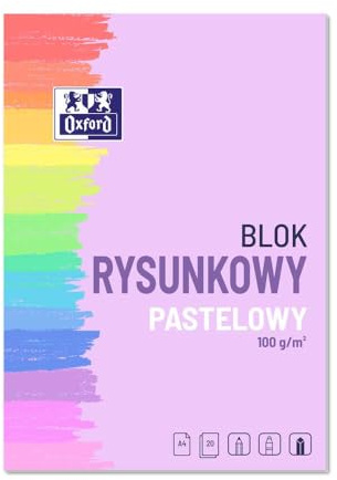 Oxford Zeichenblock A4 10 Blatt bunt pastell 1 Stück 100g/m2