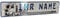 LKW Truck Fahrerschild Schild Namensschild mit Name oder Text Funschild Fun Schild Wunschtext AUTO Trucker Blau Metallic, Geburtstag Geschenk