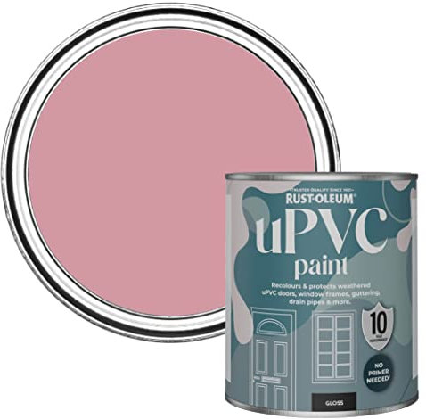 Rust-Oleum Pink uPVC Door and Window Paint In Gloss Finish - Dusky Pink 750ml