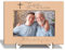 Holz-Bilderrahmen mit Holzständer, Kreuz-Bilderrahmen, Tischdisplay – Godfather are Blessing, Regal, Schreibtisch, Dekoration, Geschenk für Männer, Pate, Heimdekor-Zubehör, passend für 10,2 x 15,2 cm
