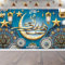 TZEKING Ramadan Mubarak Hintergrund Banner,Dekoration Banner Ramadan,180 * 110cm Extra Große Ramadan Mubarak Hintergrund Banner,Eid Deko,Eid Mubarak Hintergrund für Muslim islamische Party Eid Deko