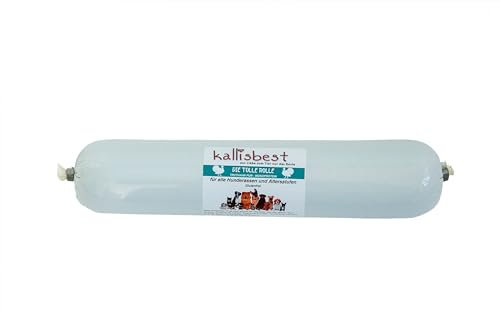 kallisbest Tolle Rolle Truthahn pur| Wurst aus 94% purem Truthahnfleisch| Vorteilepackung 16 x 400g| glutenfrei und ohne Zusätze| Für Katzen und Hunde ab der 4. Lebenswoche