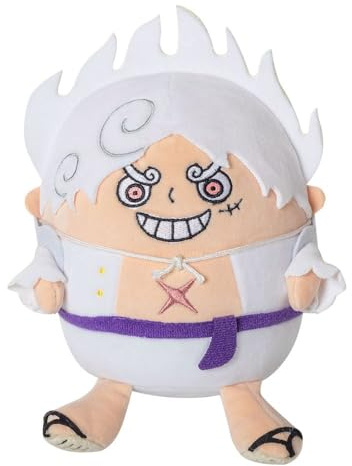 SAKAMI One Piece Plüschfigur 20cm - Monkey D. Luffy - Gear 5 - SD-Version (Super Deformed)
