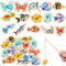 Steemjoey Angeln Spielzeug, 15 Stück Magnetisches Angelspiel mit 1 Angeln, Holzspielzeug Angelspiel, Kinder aus Holz, Lernspielzeug Geschenk für Kinder, Geschenk Für Mädchen und Jungen ab 2 3 4 Jahre