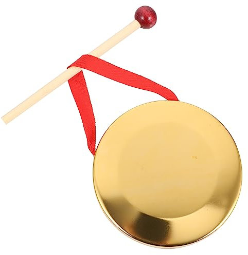ifundom 1satz Mini Kupfer Gong Handgefertigtes Percussion-instrument Für Und Aktivitäten Klarer Platzsparend Mit Aufhängung Langlebig Und Robust