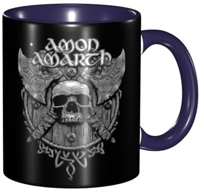 Amon Amarth Kaffeetasse aus Keramik mit Henkel für Büro und Zuhause, originelle Tasse, lustige Kaffeetasse