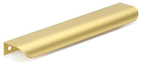 Goldenwarm 5 Stück Versteckte Schrankgriffe Möbelgriffe Gold Türgriffe Innentüren 160mm Küchengriffe Schrankgriffe Möbel Griffe für Küchenschränke Aluminium