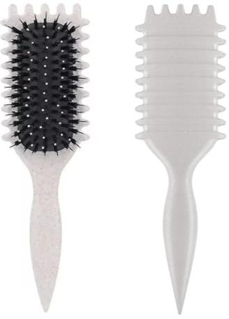 EIHI Lockenbürste,Curly Hair Brush,Locken Bürste Define Styling,Curl Defining Brush,Haarbürste Zum Entwirren Für Frauen(Beige)