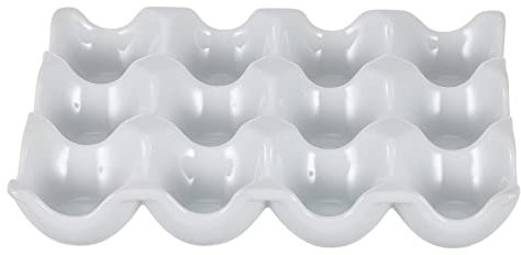 OSALADI Keramik Eierhalter 12 Stück Eiertablett Kühlschrank Mit Gitter Schutz Weiß Osterei Ständer