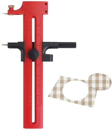 1 taglierina rotante – 19 x 9,5 x 2,5 cm Compass Circle Cutter, Multi-Function Compass Paper Trimmer, Precision Paper Trimmer for Crafts | Cutting Compasss Cutting Tool For Model Making, Art Projects