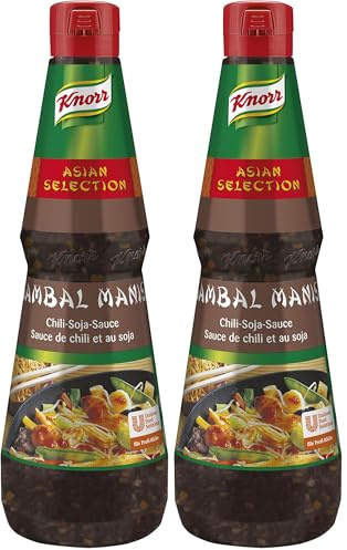 Knorr Sambal Manis Chili-Soja-Sauce (asiatische Würzsauce) 2er Pack (1 x 1 Liter)